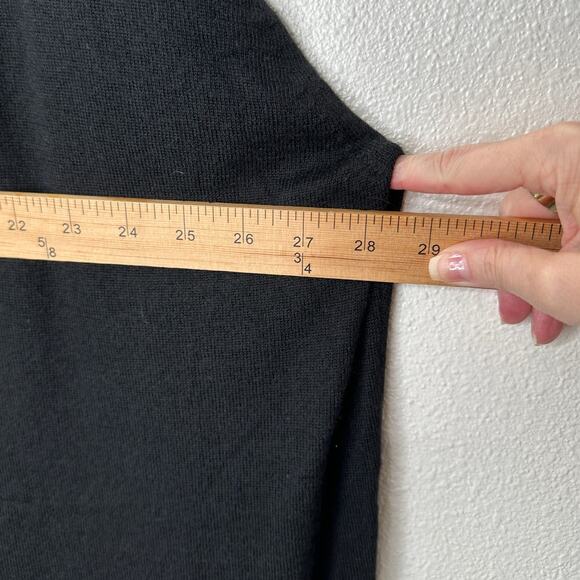 NWT The Row Black Amherst V-Neck Long Sleeve Cashmere Blend Sweater XL - Picture 15 of 16